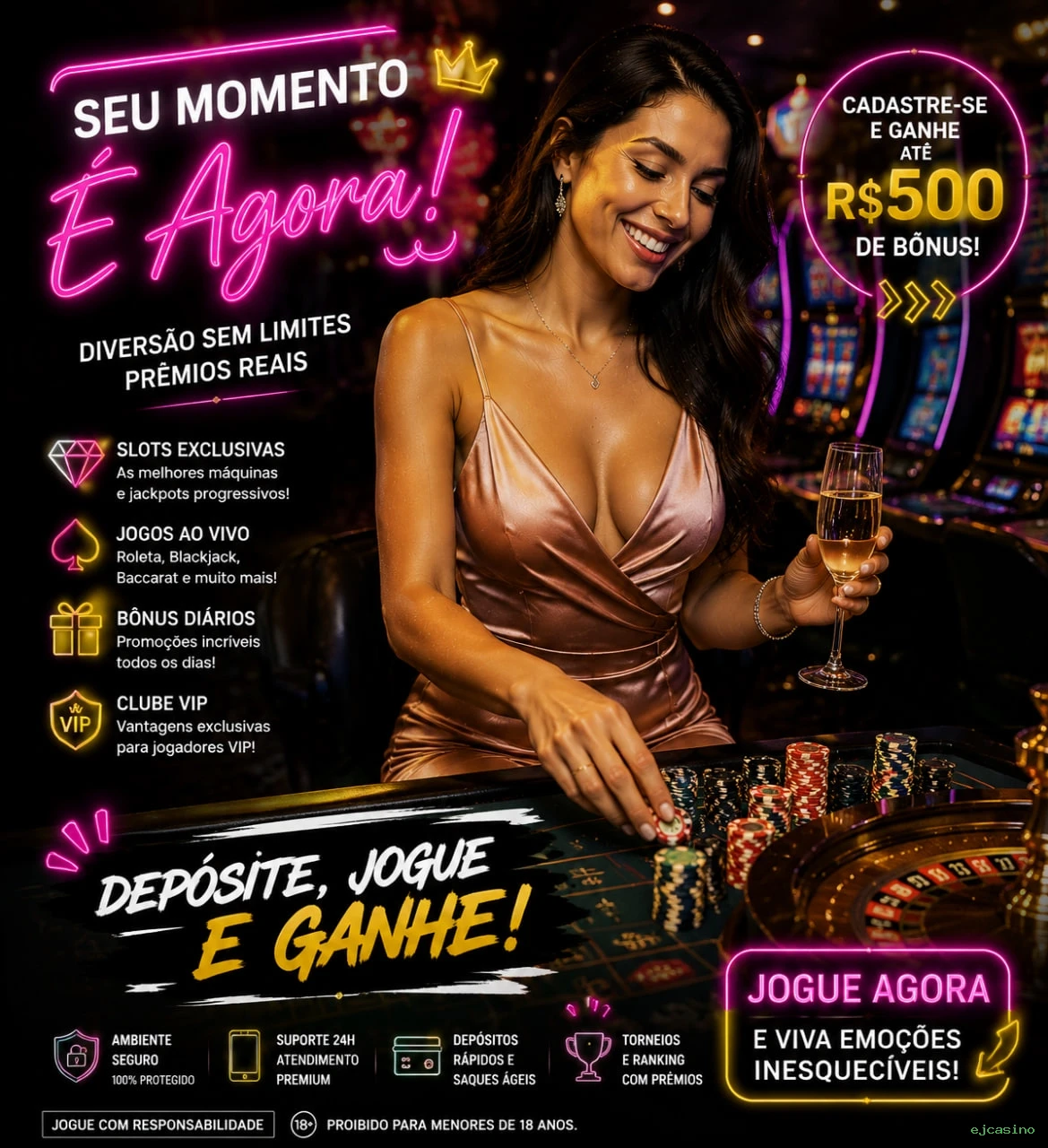 Dealers profissionais da ejcasino